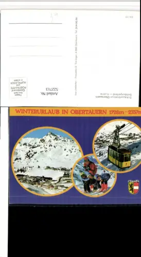 522713,Obertauern Totale Seilbahn Skifahrer Winterbilder Mehrbildkarte