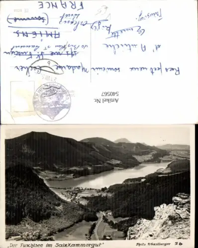 540567,Der Fuschlsee im Salzbkammergut, Fuschl am See pub. F. Gastberger 5b