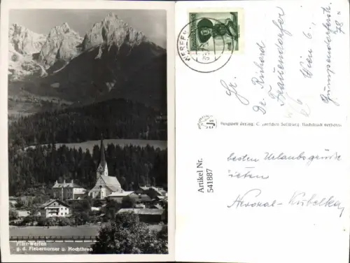 541887,Pfarr-Werfen Pfarrwerfen g. d. Fieberhorner u. Hochthron