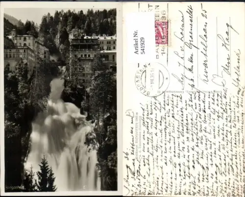 541929,Badgastein Bad Gastein Ansicht m. Wasserfall