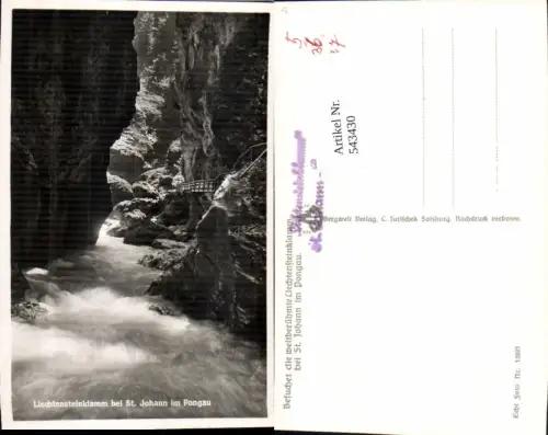 543430,Liechtensteinklamm b. St. Johann im Pongau