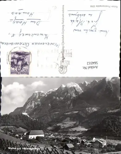 564312,Foto Ak Werfen g. d.Tennengebirge