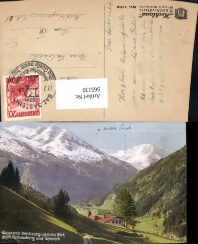 565130,Bad Gastein Windischgrätzhöhe Blick g. Rathausberg u. Schareck