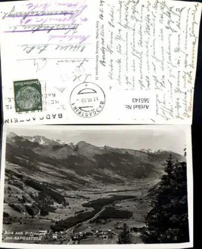565143,Blick n. Bad Hofgastein v. Bad Gastein