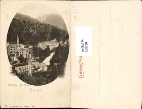 565198,Bad Gastein Wildbad Gastein 1903 pub Dr. Trenkler Co 8900