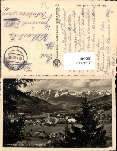 565648,Foto Ak St Johann im Pongau g. d. Tennengebirge Feldpost Jäger Ersatz Btl. 499