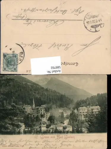 589702,Gruss aus Badgastein Bad Gastein pub Römmler e Jonas 2781 g