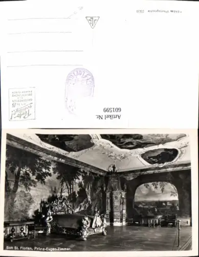 601599,Foto Ak Stift St Florian Prinz-Eugen-Zimmer Interieur