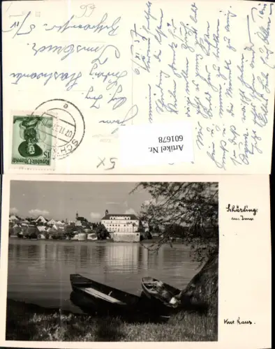 601678,Schärding a. Inn Kurhaus Boot Ufer