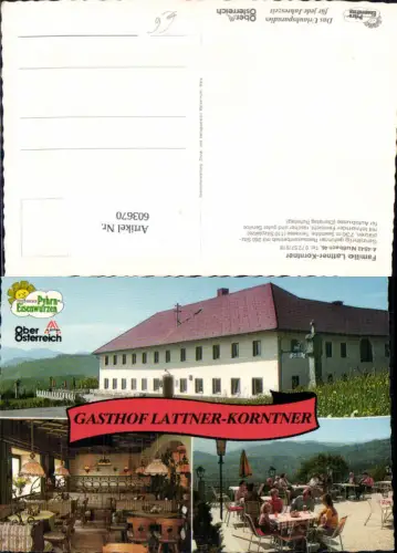 603670,Mehrbild Ak Nußbach Gasthof Lattner-Korntner Gastgarten