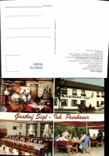 603682,Mehrbild Ak Altenfelden Gasthof Sigl Gastgarten Kutsche