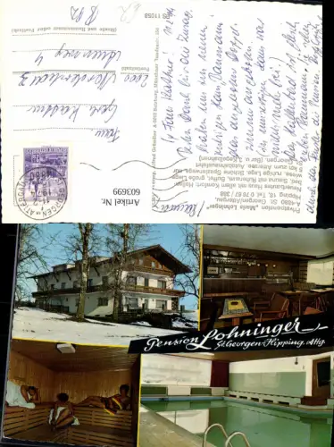 603699,Mehrbild Ak St Georgen Attergau Pension Maria Lohninger Hallenbad Sauna