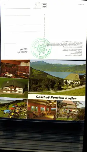 603709,Mehrbild Ak Weyregg a. Attersee Alpengasthof Kogler Gastgarten