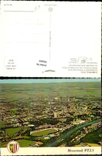 706683 Fliegeraufnahme Wels pub Alpine Luftbild FÖ 61777