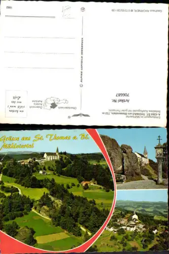706687 Mehrbild AK St Thomas am Blasenstein Ansichten pub Alpine Luftbild 1682