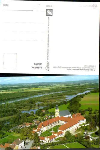 706691 Fliegeraufnahme Reichersberg am Inn mit Augustiner Chorherrenstift