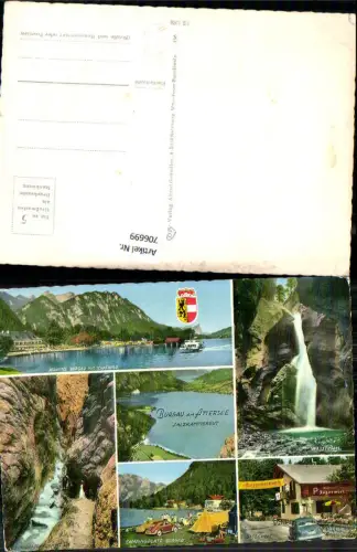 706699 Mehrbild AK Burgau a. Attersee Seehotel Burgau Jägerwirt VW Käfer Campingplatz