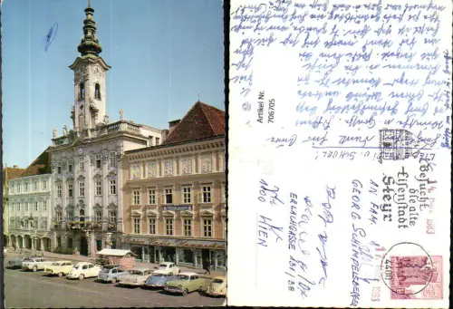 706705 Steyr a. d. Enns Rathaus VW Käfer