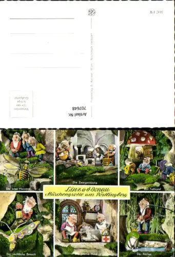 707648 Mehrbild AK Linz Pöstlingberg Märchengrotte Zwerge