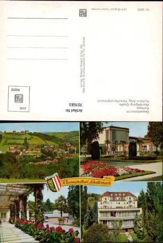 707683 Mehrbild AK Bad Schallerbach Kurhaus Wandelgang-Quelle Kurheim