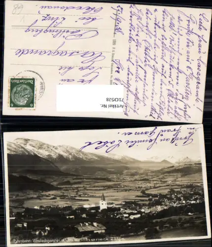 710528 Foto AK Windischgarsten Pyhrnbahn mit d. Warscheneck pub F. E. Brandt 5868