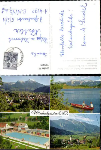 711869 Mehrbild AK Windischgarsten m. Gr. u. Kl. Pyhrgas Gleinkersee Schwimmbad Sessellift Schwimmbad