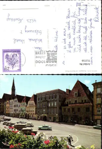 712739 Steyr Stadtplatz mit Bummerlhaus VW Käfer VW Bully