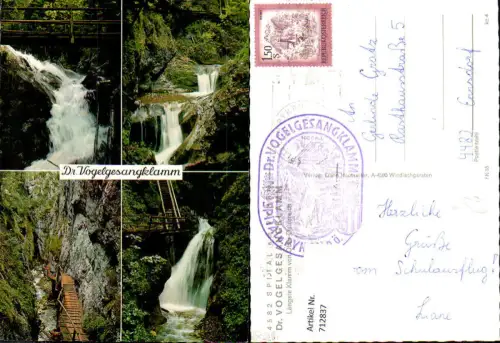 712837 Spital am Pyhrn Dr. Vogelsangklamm Wasserfall Brücke