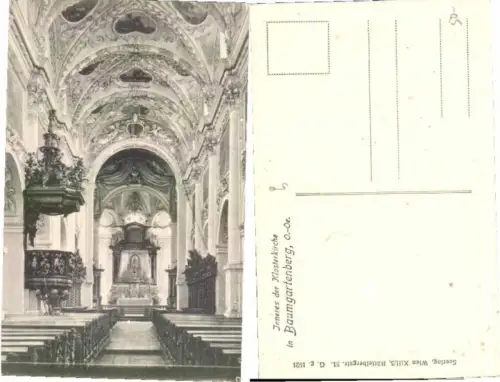 65919,Baumgartenberg Innen Kirche 1921