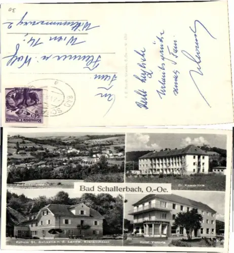 69019,Bad Schallerbach St Sebastian Kurheim Hotel Victoria pub Brandt 4euro50