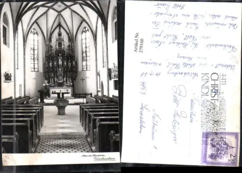 279160,Gunskirchen Pfarrkirche Kirche Innenansicht