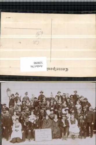 528098,UNIKAT Foto-AK Edt bei Lambach Theater Alte Bauernhochzeit 20.2.1909