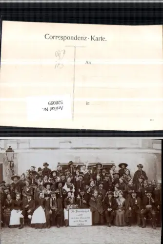 528099,UNIKAT Foto-AK Edt bei Lambach Theater Alte Bauernhochzeit 11.2.1907