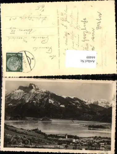 64489,Salzkammergut Mondsee mit dem Schafberg St. Wolfgang St. Gilgen pub F.E. Brandt