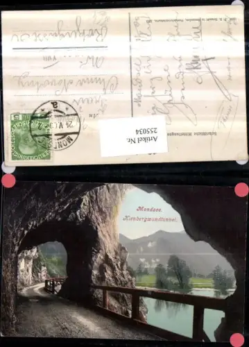 255034,Mondsee Kienbergwandtunnel Tunnel Wegpartie pub F. E. Brandt 333