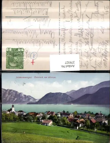 279327,Unterach am Attersee Totale Bergkulisse pub F. E. Brandt 1076