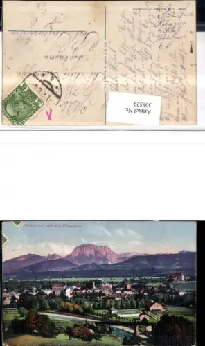 306529,Vöcklabruck Totale m. Traunstein Bergkulisse pub F. E. Brandt