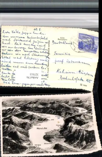 327513,Mondsee aus d. Vogelschau Totale St. Lorenz Plomberg Pichl-Auhof pub F. E. Brandt 5214