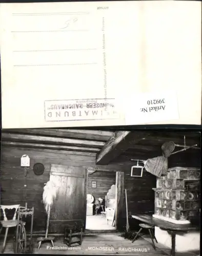 399210,Mondsee Freilichtmuseum Mondseer Rauchhaus Innenansicht