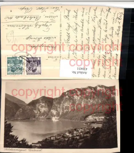 470431,Unterach am Attersee Totale Bergkulisse pub F. E. Brandt 0213