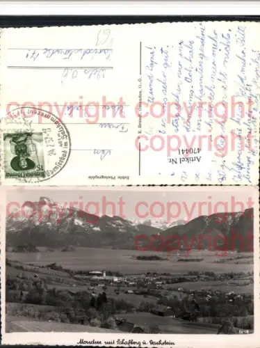 470441,Mondsee Totale m. Schafberg Bergkulisse pub F. E. Brandt 5218