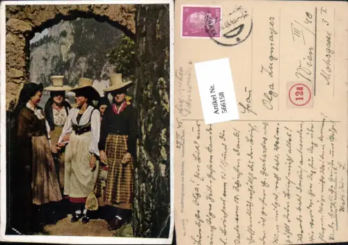 566158,Trachten aus Ebensee Trachtengruppe Typen Tracht