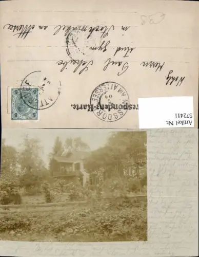 572411,tolle Foto-AK Villa Lohweg in Attersee 1904