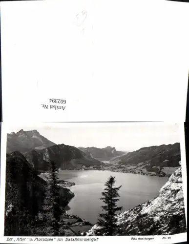 602394,Foto Ak Attersee u. Mondsee Salzkammergut pub Gastberger 49