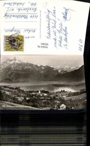 602401,Foto Ak Mondsee m. Schafberg u. Dachstein