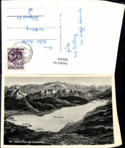 602416,Lagekarte Attersee aus der Vogelschau