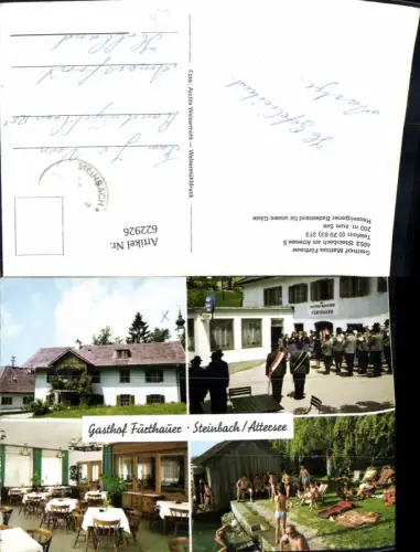 622926,Mehrbild Ak Steinbach a. Attersee Gasthof Fürthauer