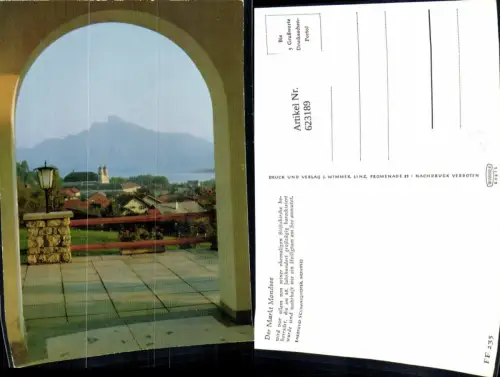 623189,Markt Mondsee Blick a. Stiftskirche