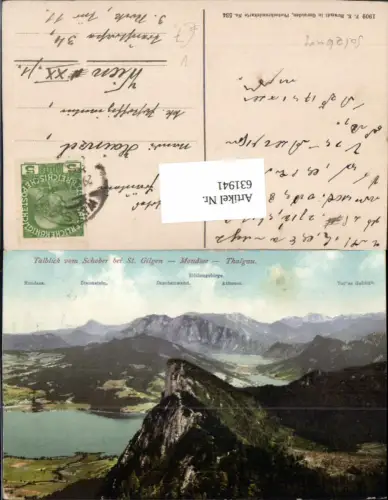631941,Mondsee vom Schober Thalgau St. Gilgen pub Brandt 534