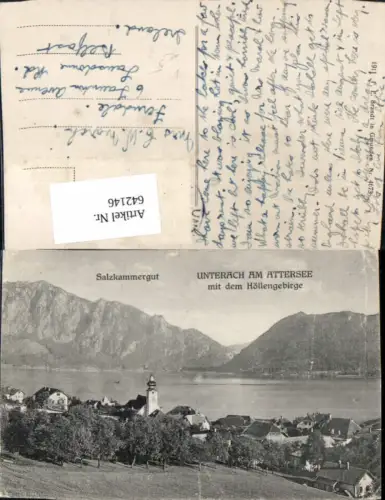 642146,Unterach a. Attersee m. Höllengebirge pub F. E. Brandt 4673